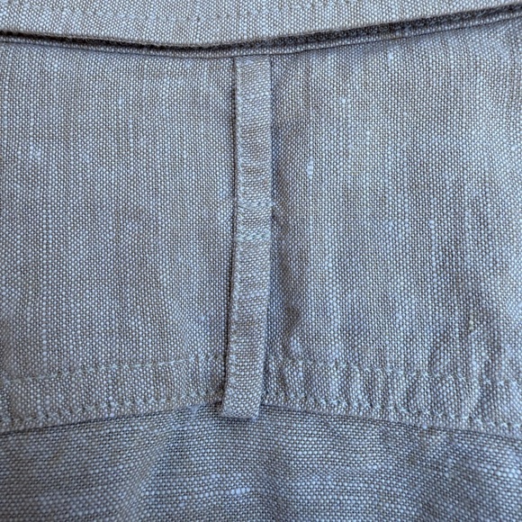 Banana Republic Utility Shirt L | Slim Fit Linen Blend | Partridge Brown - Picture 2 of 11